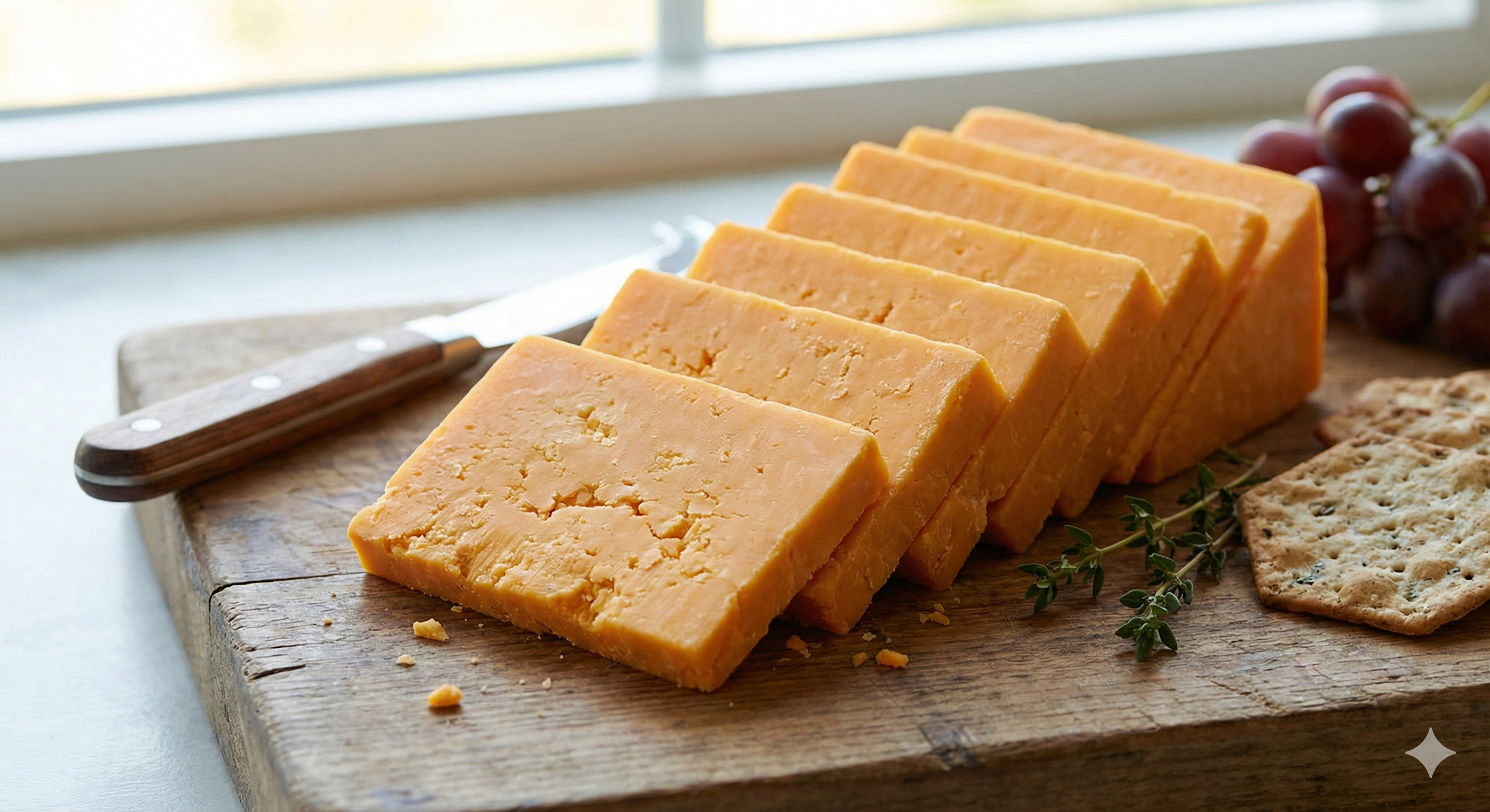 Slices of Extra Sharp Tillamook Cheddar